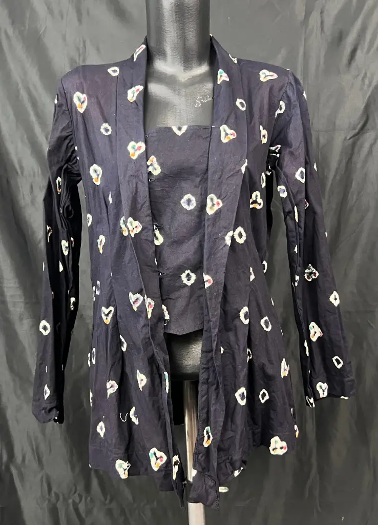 Kebaya Jumput Ori Biru Navy