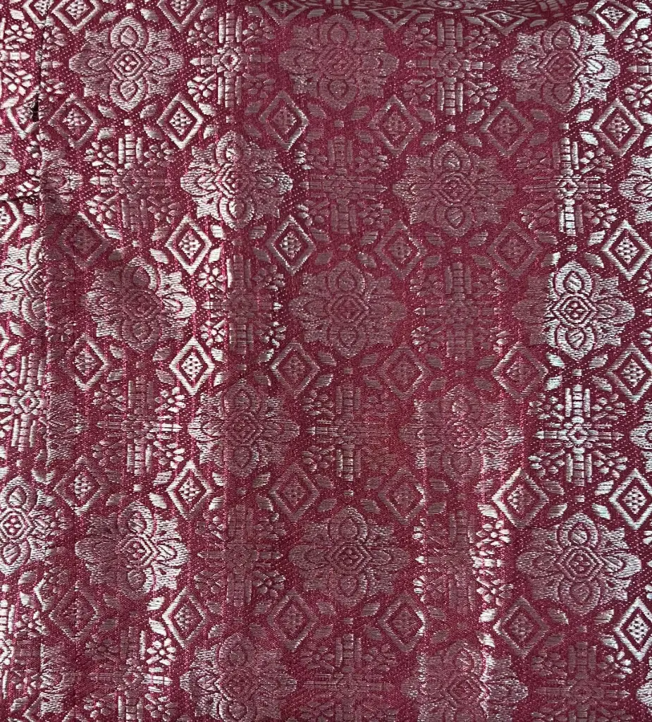 Rok Songket Merah Maroon