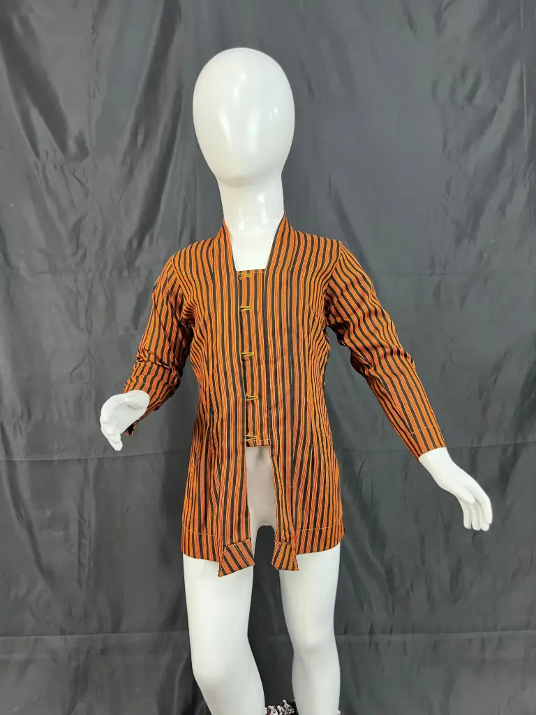 Kebaya Lurik Orange Premium Anak