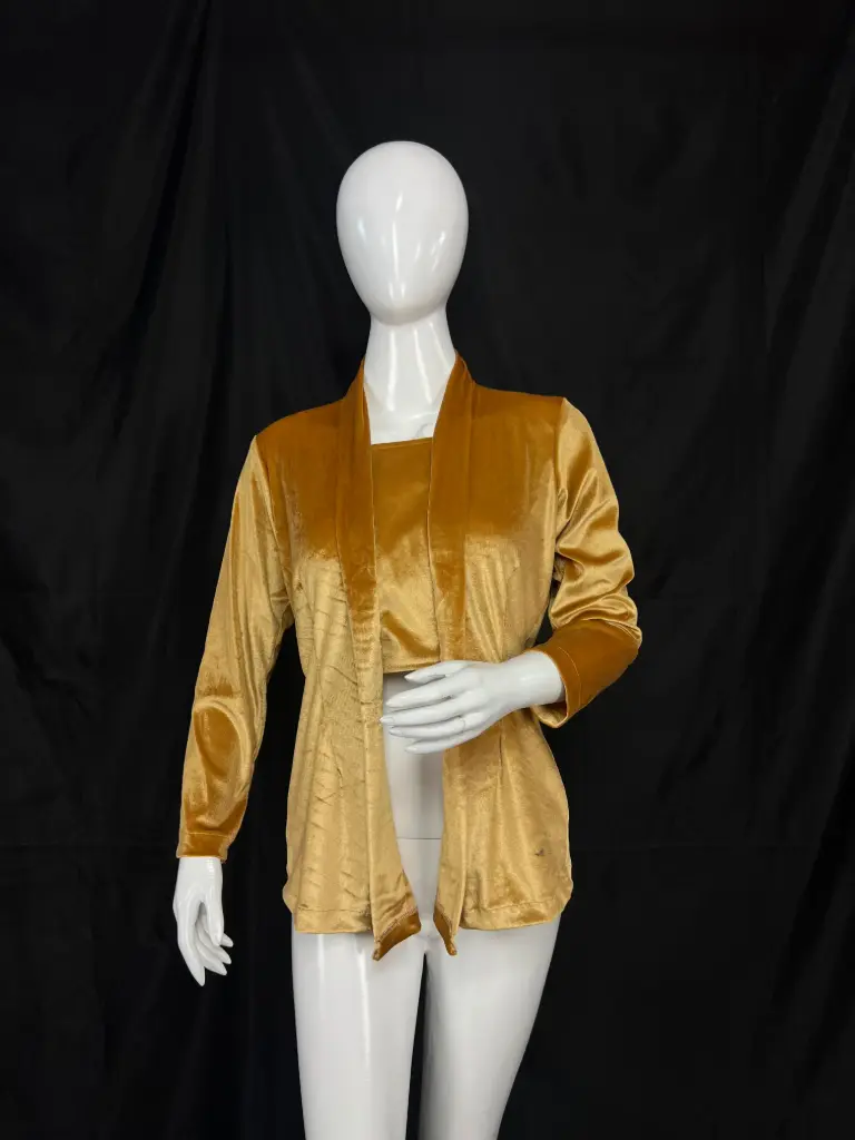 Kebaya Bludru Premium Emas