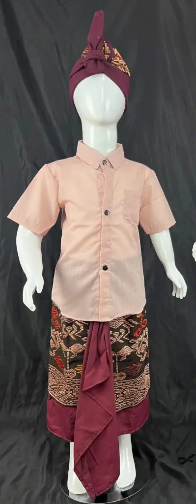 (Setelan) Adat Bali Ungu Modern Anak