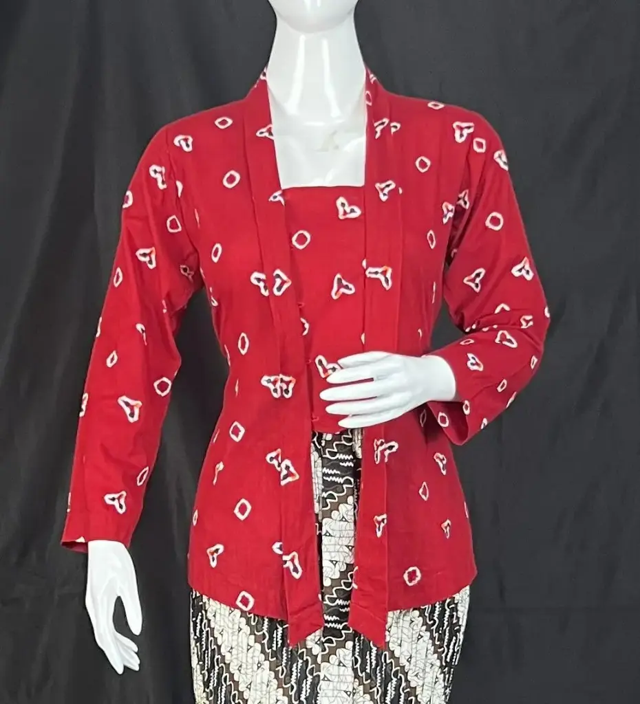 Kebaya Jumput Ori Merah