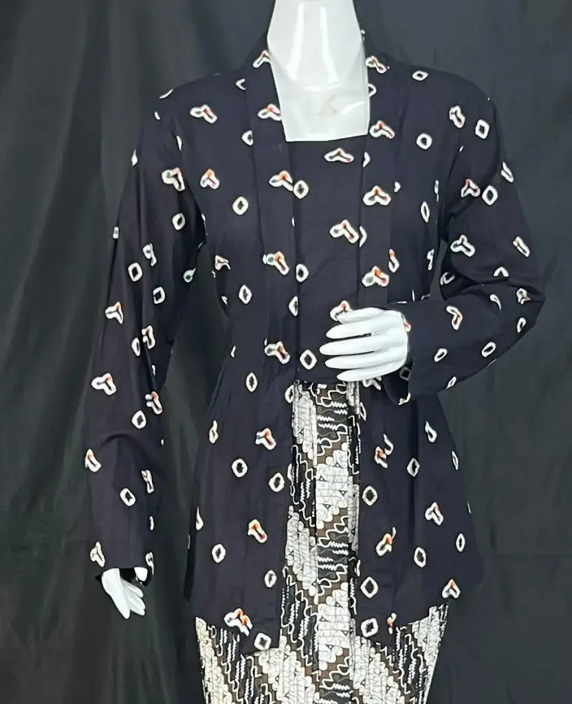 Kebaya Jumput Ori Hitam