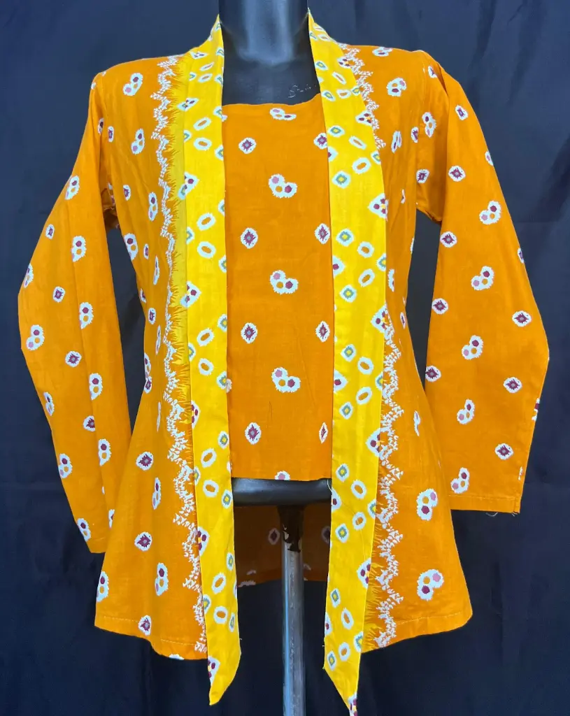 Kebaya Jumput Print Kuning