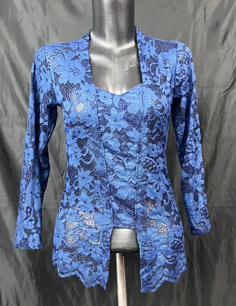 Kebaya Bali Sofia Biru Navy