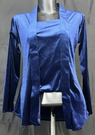Kebaya Bludru Reguler Biru