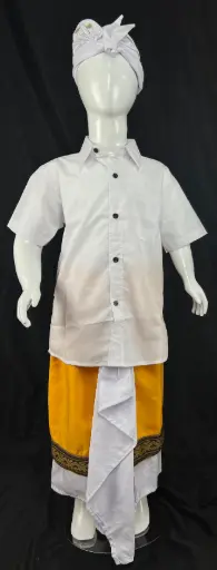 (Setelan) Adat Bali Putih Modern Anak