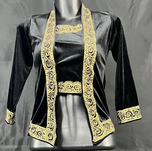 Kebaya Bludru Bordir Anak