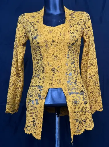 Kebaya Bali Sofia Kuning Terang