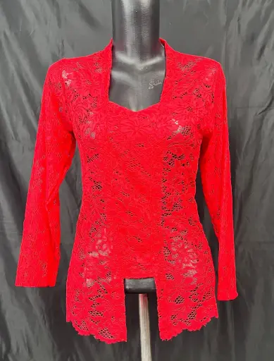 Kebaya Bali Sofia Merah Cabe