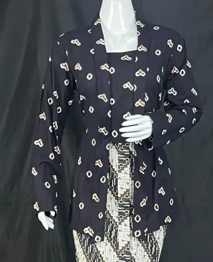 Kebaya Jumput Ori Hitam