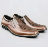 Sepatu Pantofel Cokelat Barto 