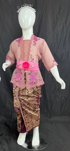 (Setelan) Adat Bali Ungu Modern Anak
